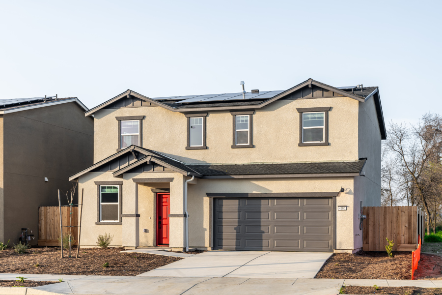 A house with garages.