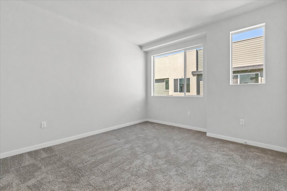 A room with windows.