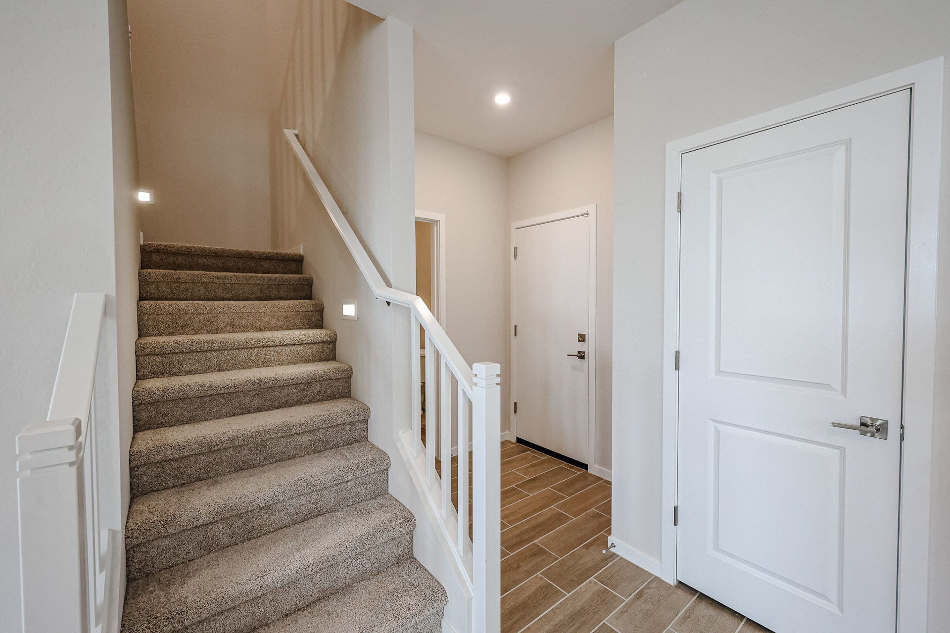 A staircase in a house.