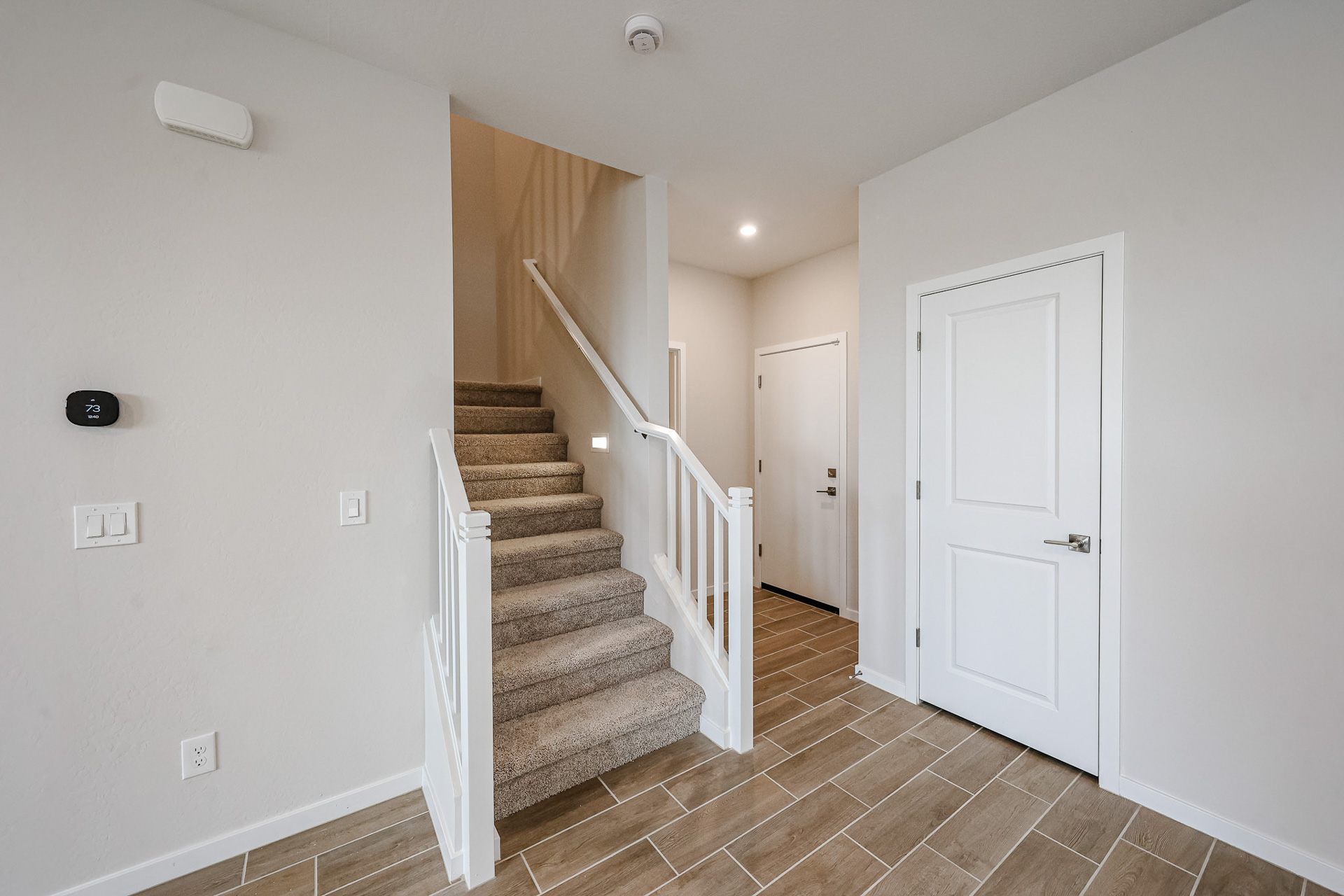 A staircase in a house.