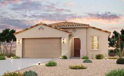 A house with a garage.