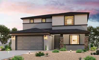 A house with a garage.