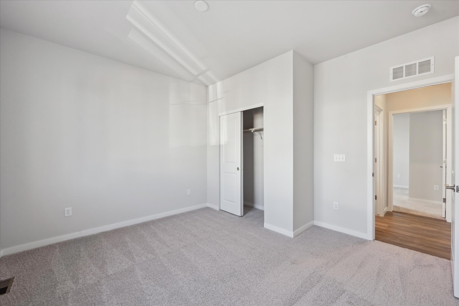 A room with white walls.