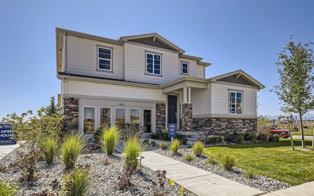 A house with a driveway.