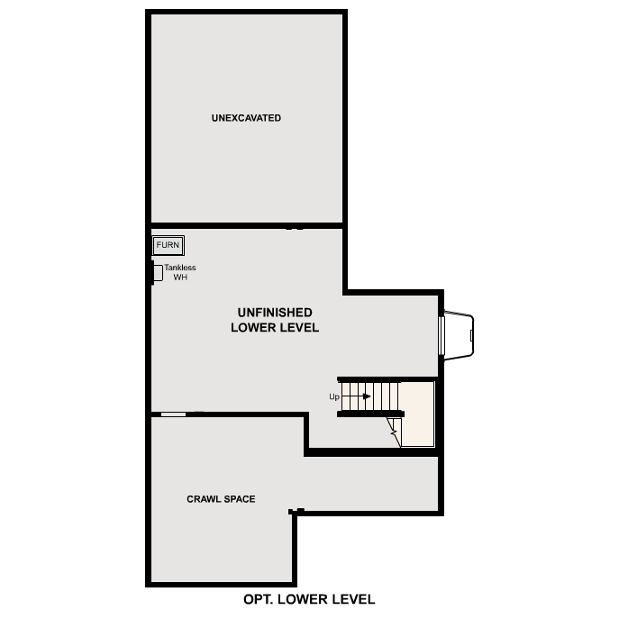 Diagram. Ashton Floorplan, Basement Option