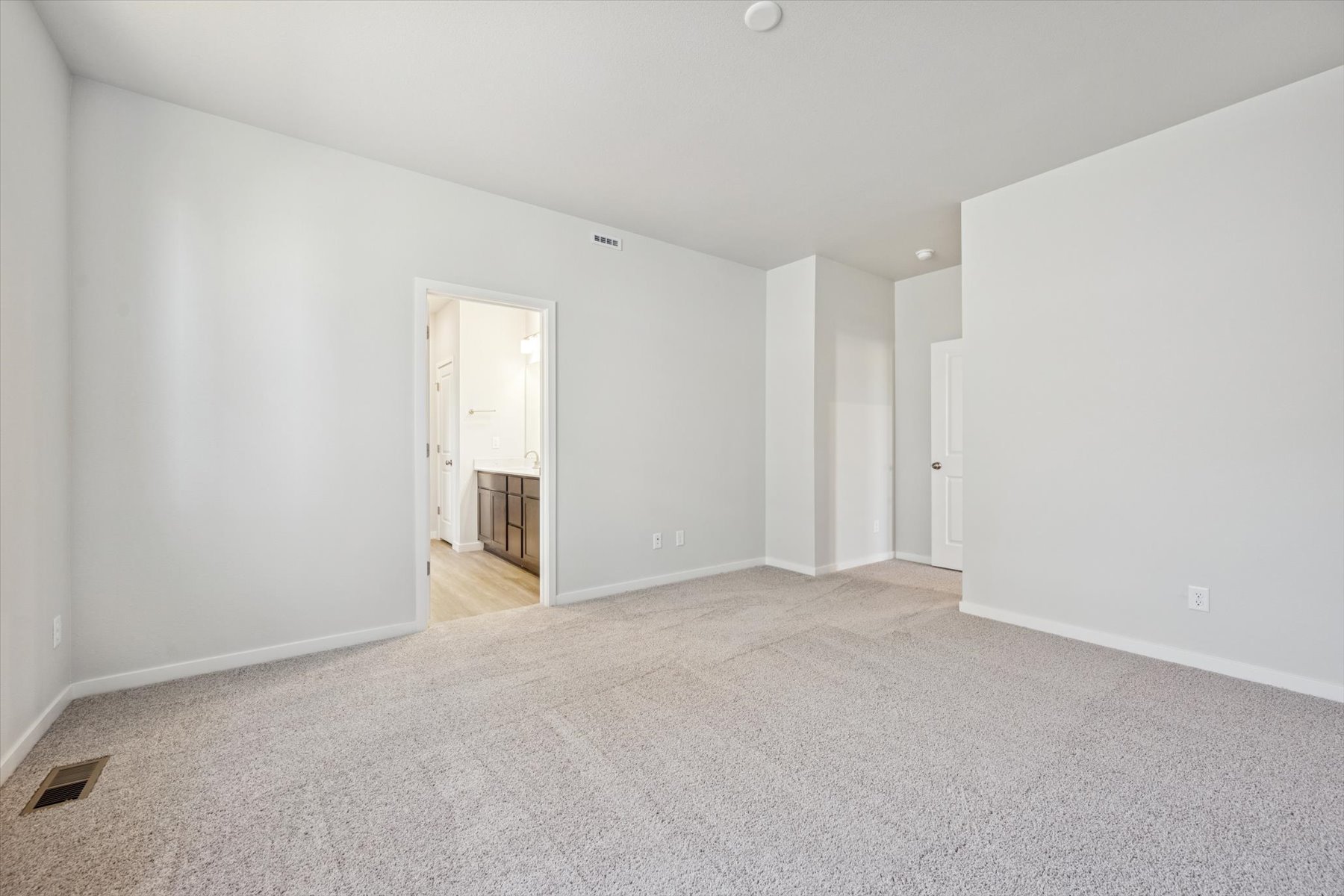 A room with white walls.