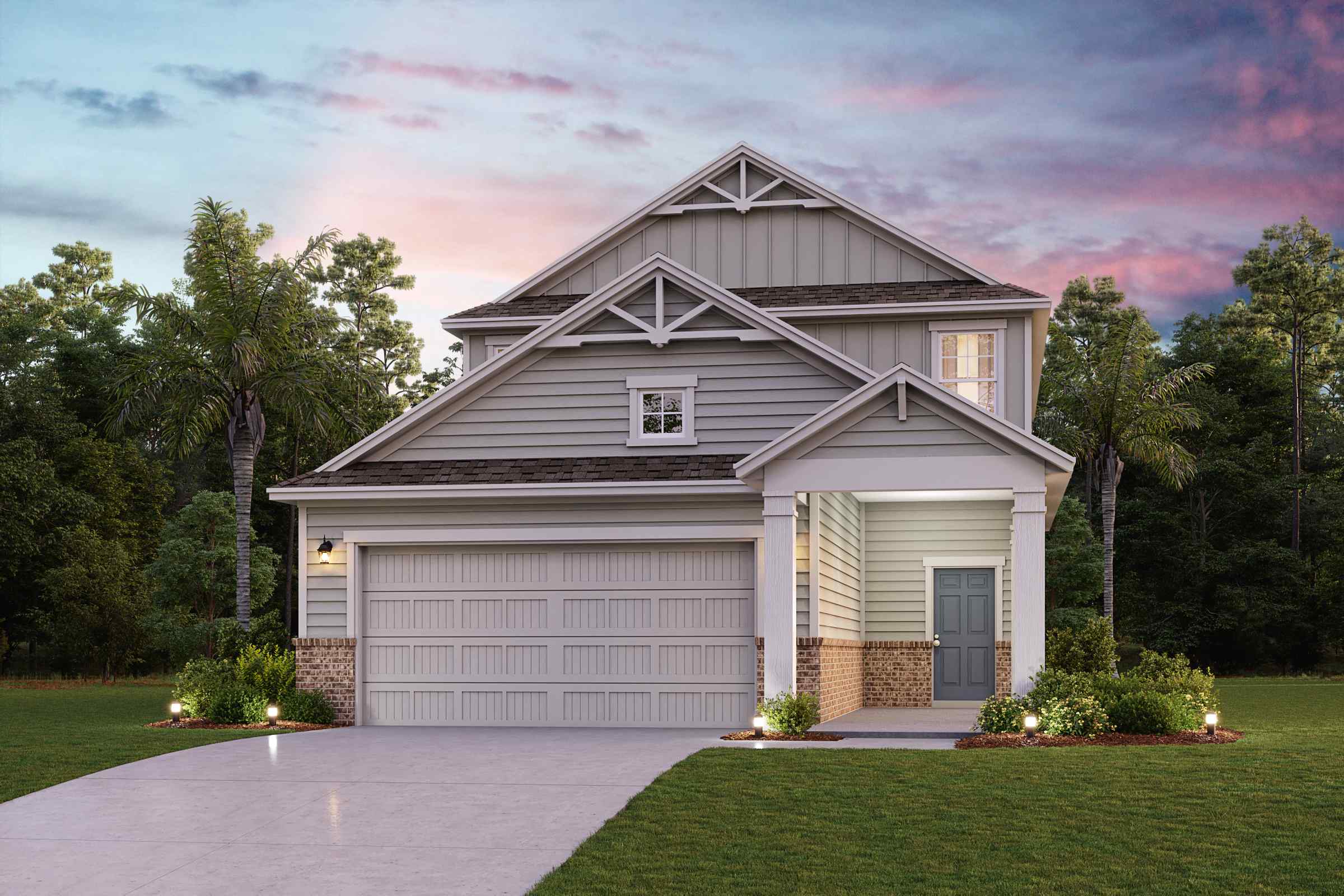 Santa Rosa II Elevation A22 at The Magnolia Series at Seminole Palms in Palm Coast