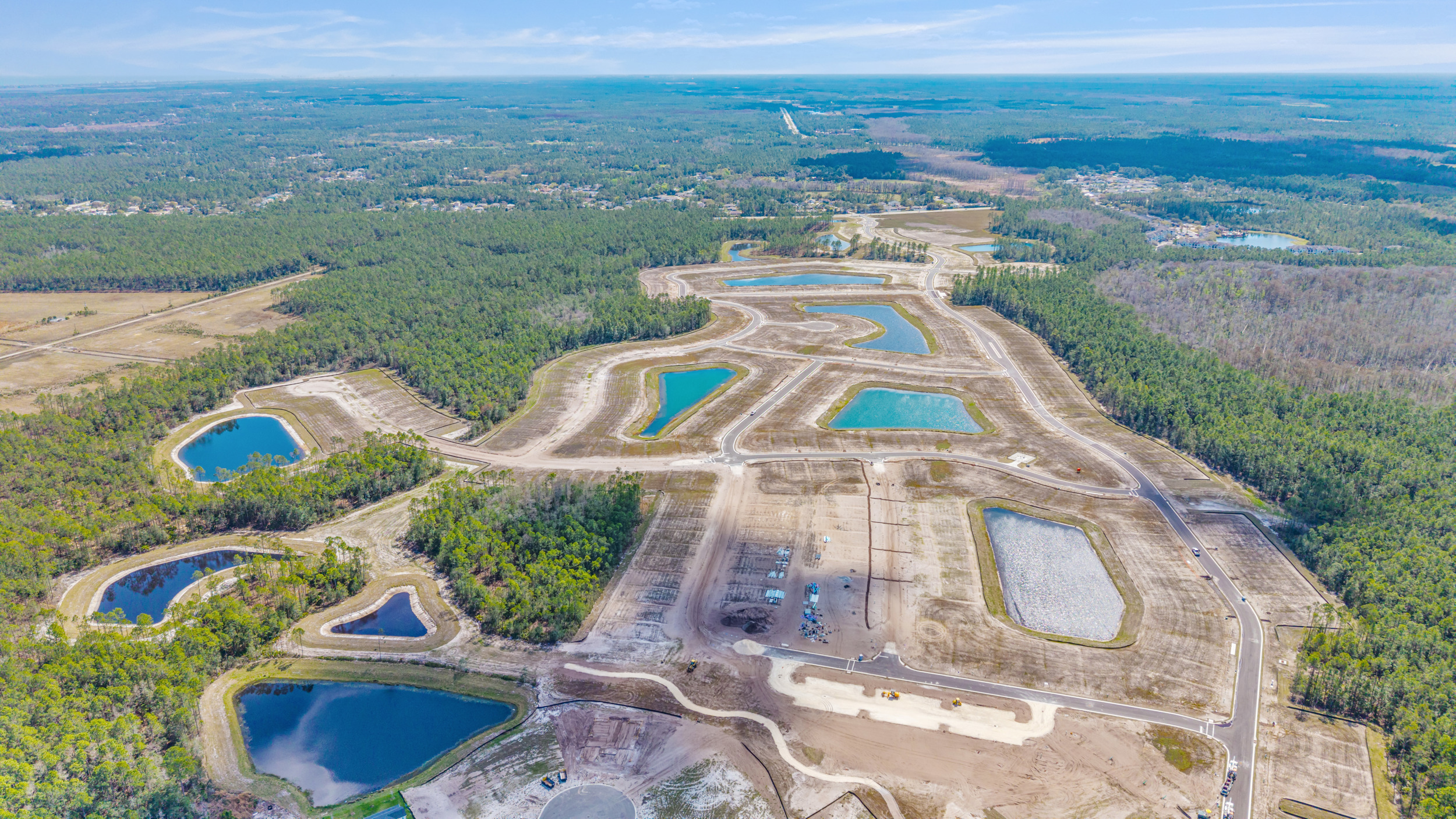 Drone View of Seminole Trace by Century Communities