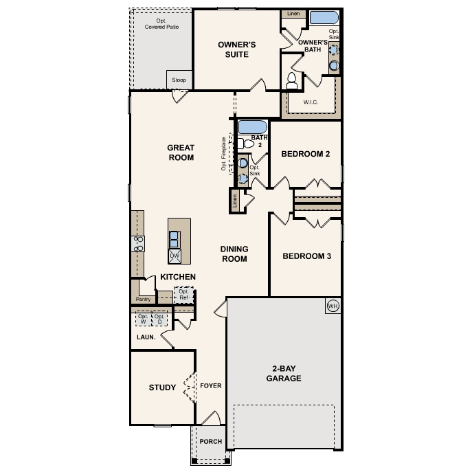 Laurel plan, first floor