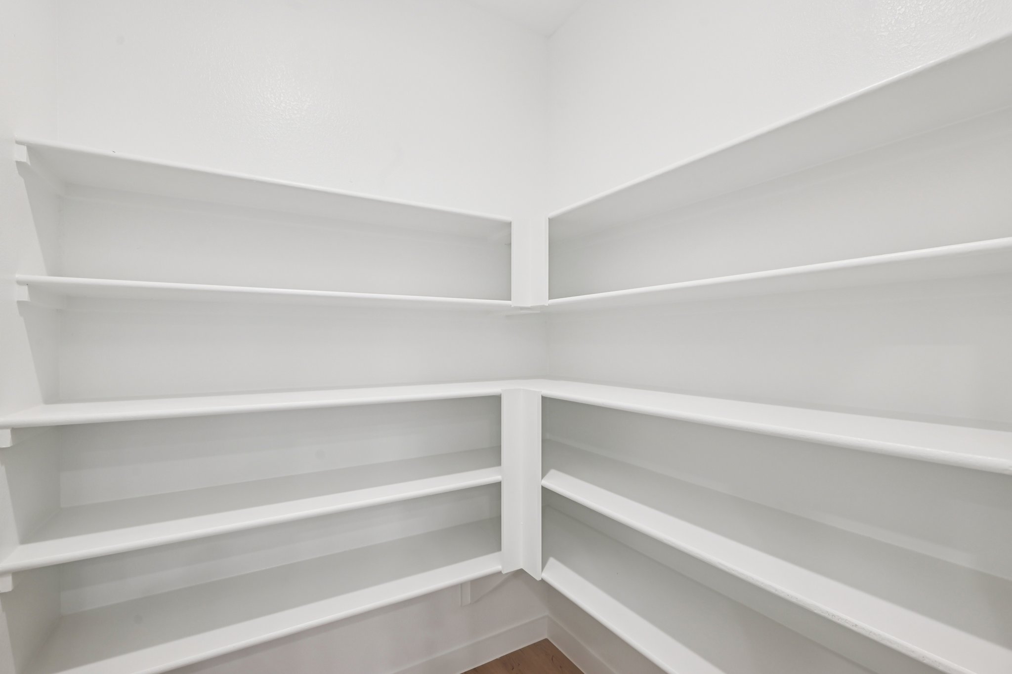 A white shelf with white shelves.