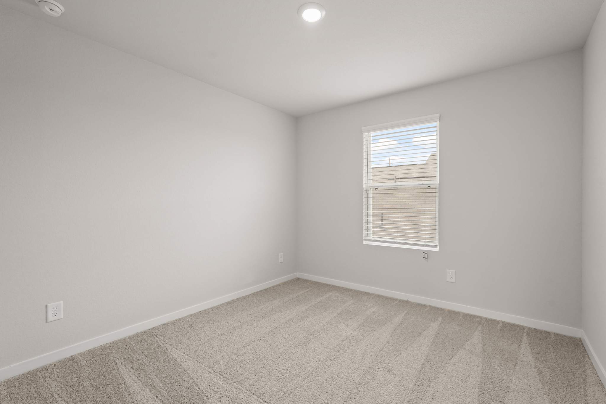 A room with a window.