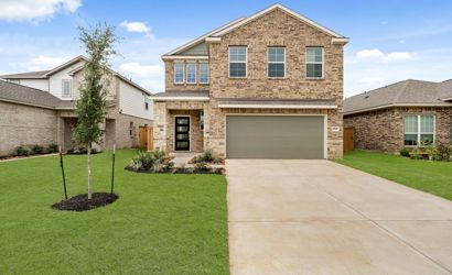 A house with a driveway.