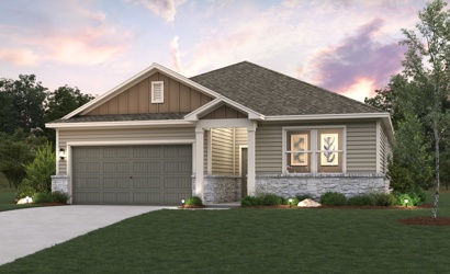 A house with a garage.