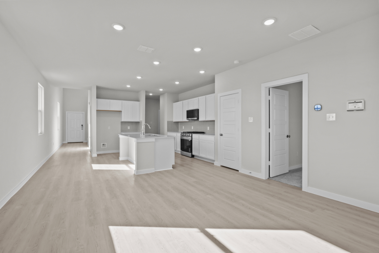 A large empty kitchen.