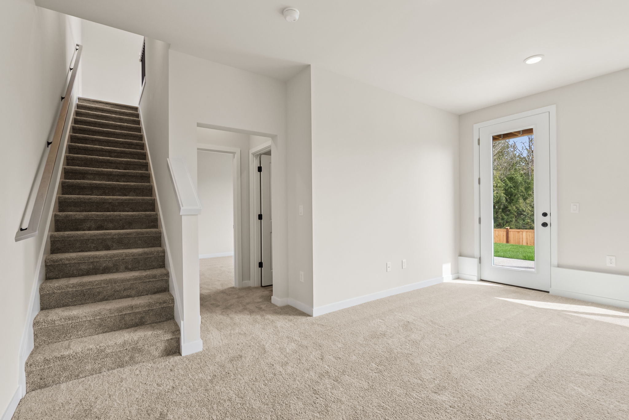 A staircase in a house.