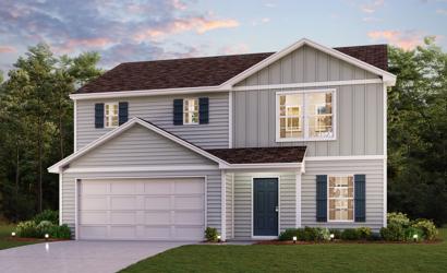 A house with a garage.
